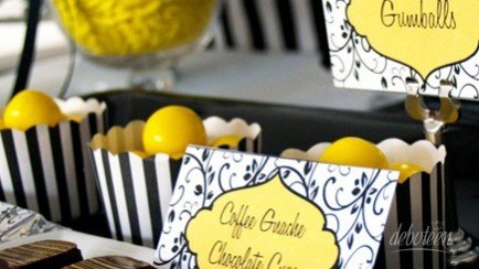 Festa preta e amarela