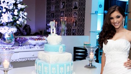 festa azul e preto