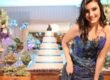 festa azul e marrom da paloma