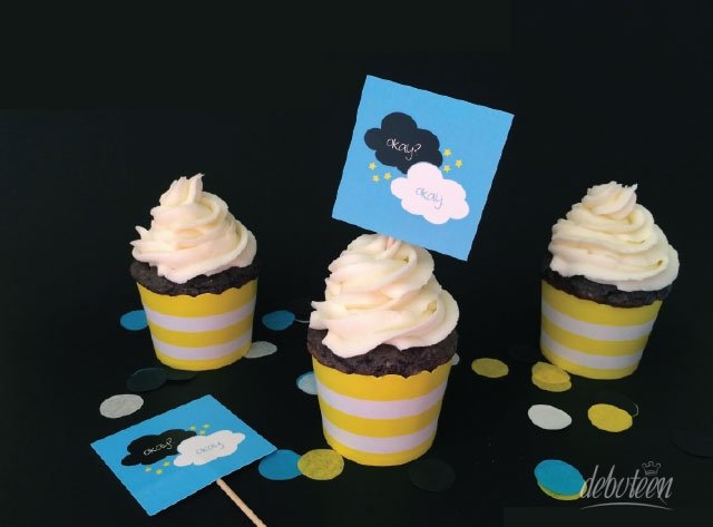 cupcakes A Culpa é das Estrelas