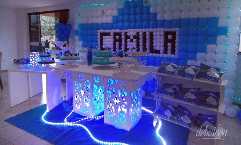 decoração azul A Culpa é das Estrelas