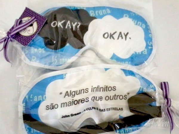 lembrancinha A Culpa é das Estrelas