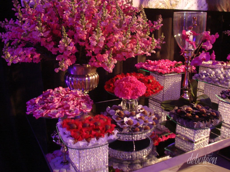 Festa azul, Rosa e Preto Debutante Amanda Teixeira