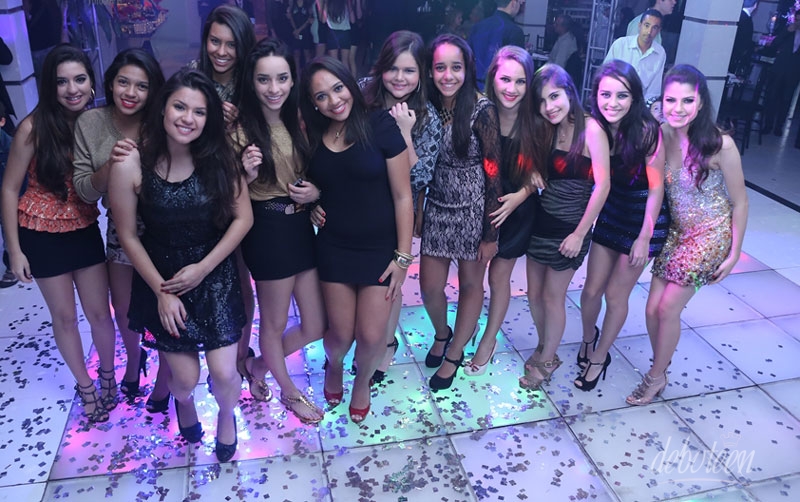 Festa azul, Rosa e Preto Debutante Amanda Teixeira