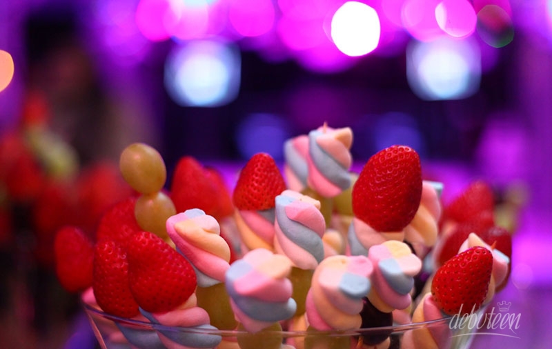 Festa azul, Rosa e Preto Debutante Amanda Teixeira